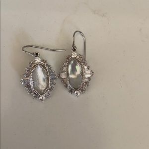 Kendra scott kapri bridal earrings silver pearl